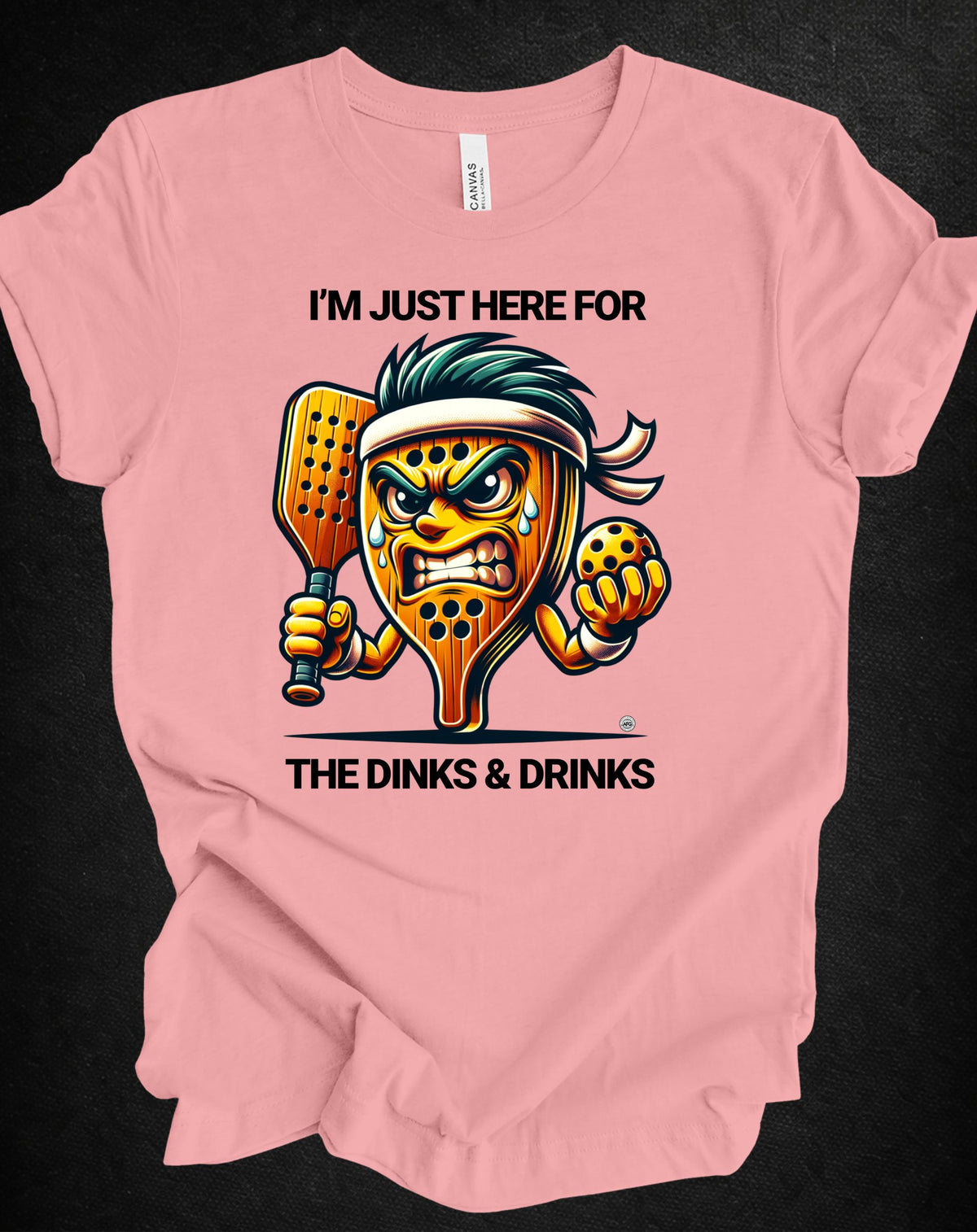 Dinks and Drinks Pickleball Tee
