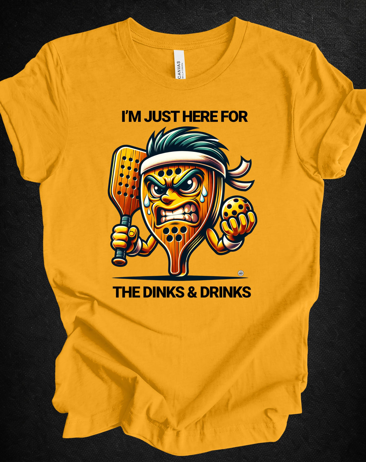 Dinks and Drinks Pickleball Tee