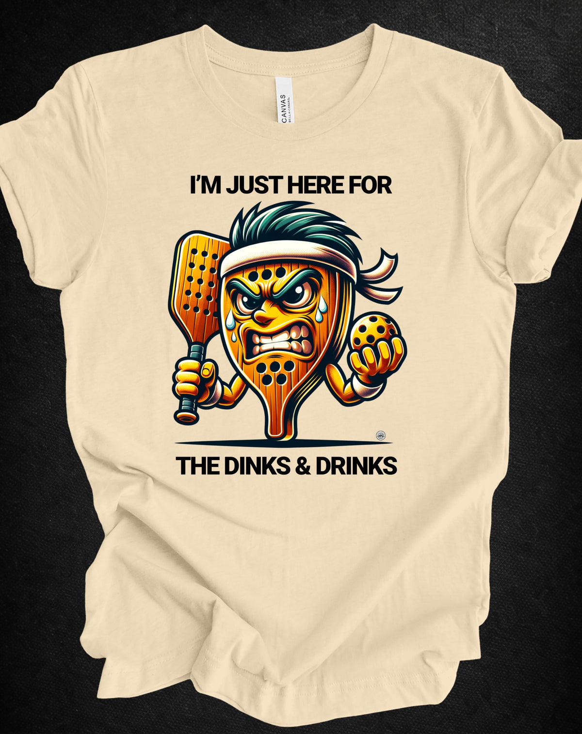 Dinks and Drinks Pickleball Tee