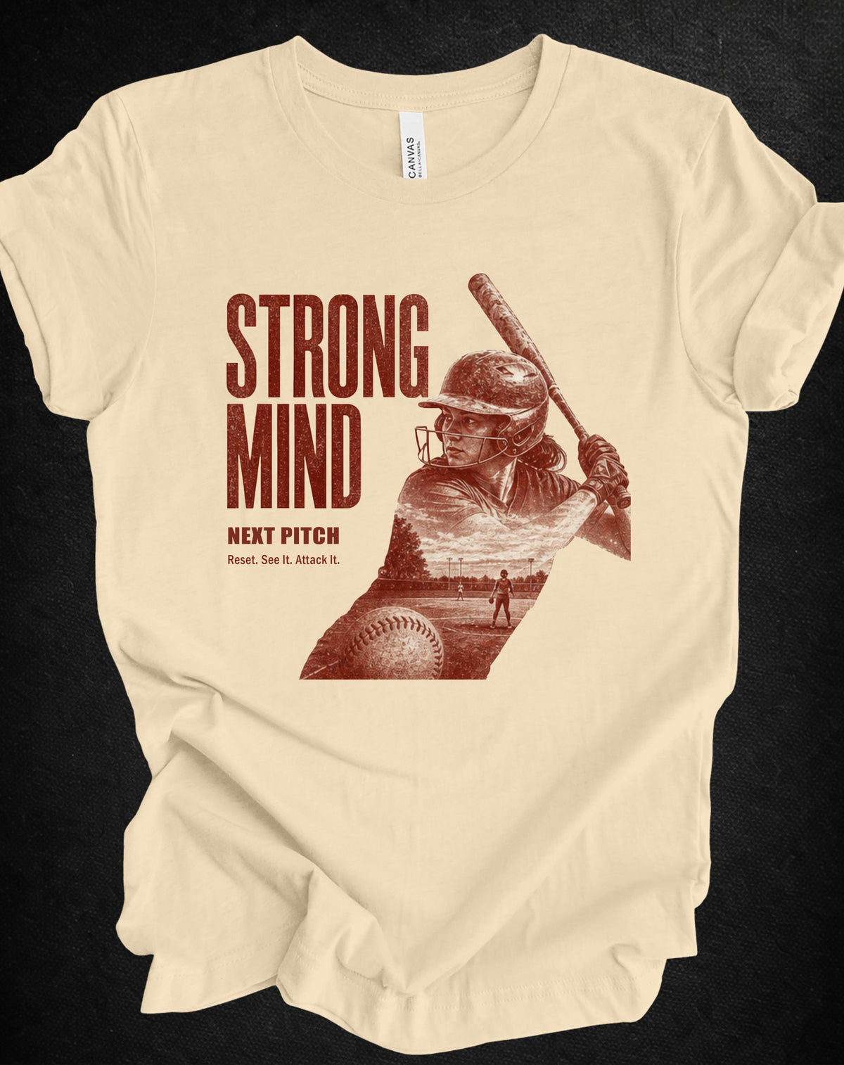 STRONG MIND Softball Tee – Next Pitch | Unisex Shirt