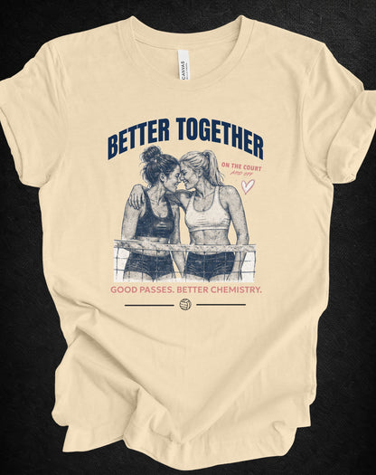 Better Together Volleyball Graphic Tee