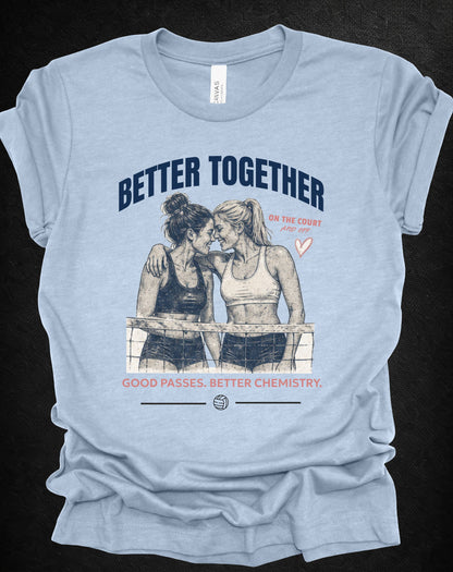 Better Together Volleyball Graphic Tee