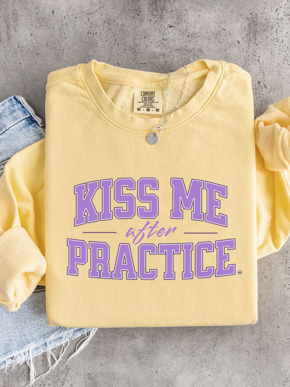 Kiss Me After Practice | Flirty Lightweight Crewneck