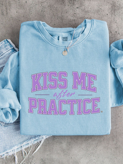 Kiss Me After Practice | Flirty Lightweight Crewneck