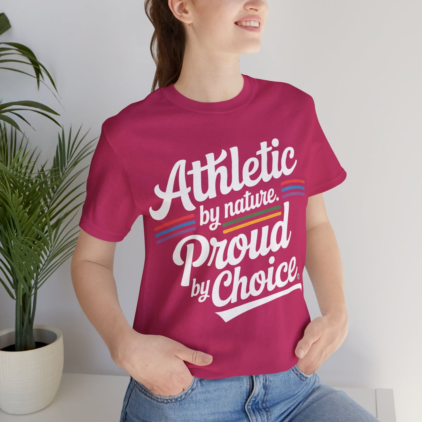Athletic Unisex Tee - Proud by Choice Sports Shirt