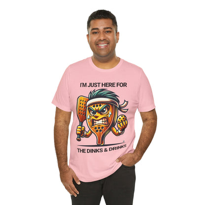 Dinks and Drinks Pickleball Tee