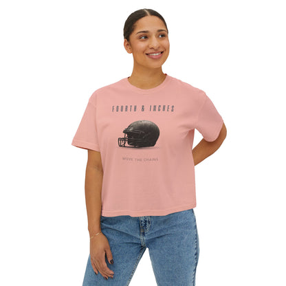 Fourth & Inches Football Boxy Tee