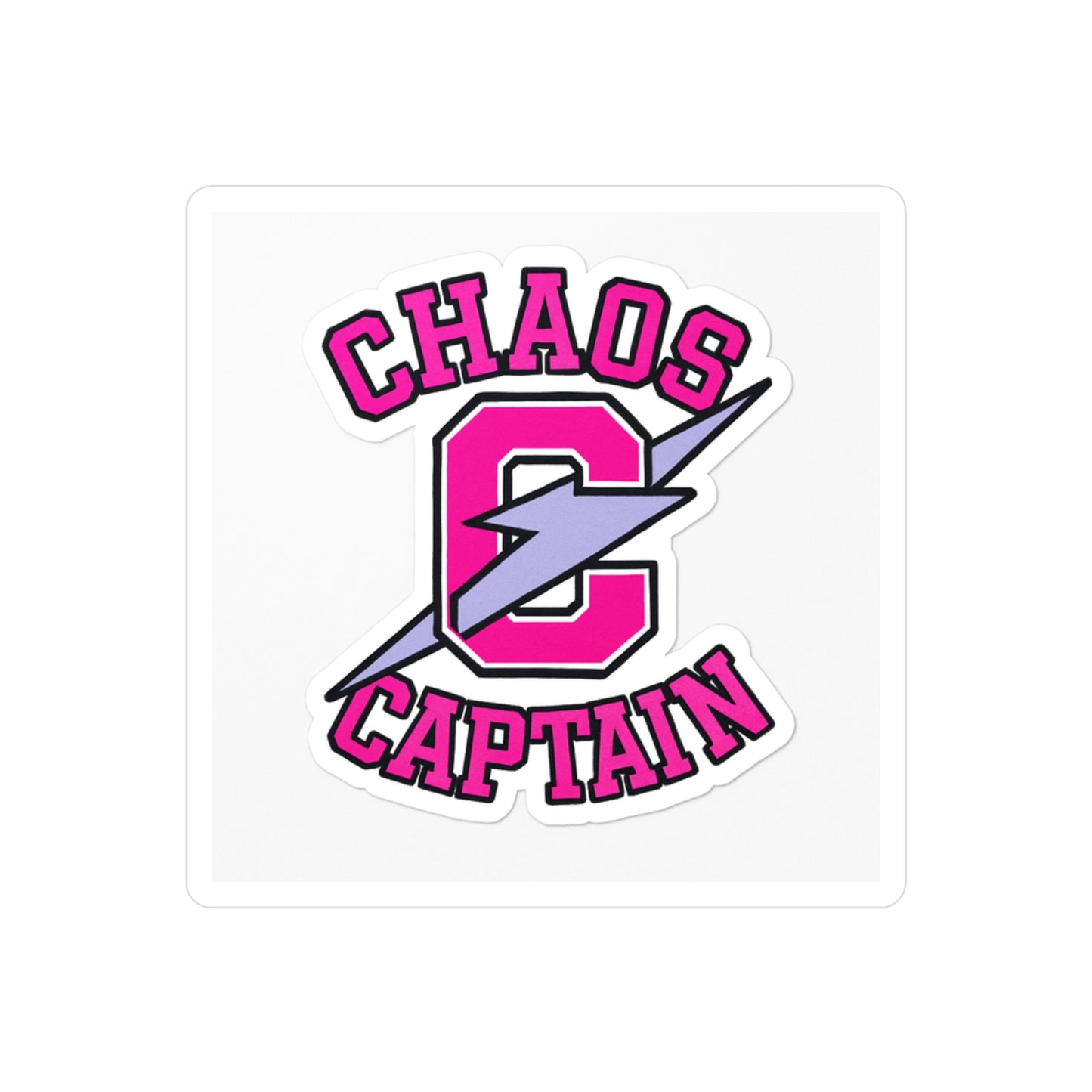 Vinyl Decal Stickers - Chaos Captain for Motivational Spaces and Gym Enthusiasts