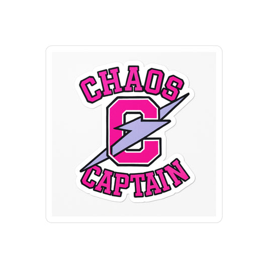 Vinyl Decal Stickers - Chaos Captain for Motivational Spaces and Gym Enthusiasts