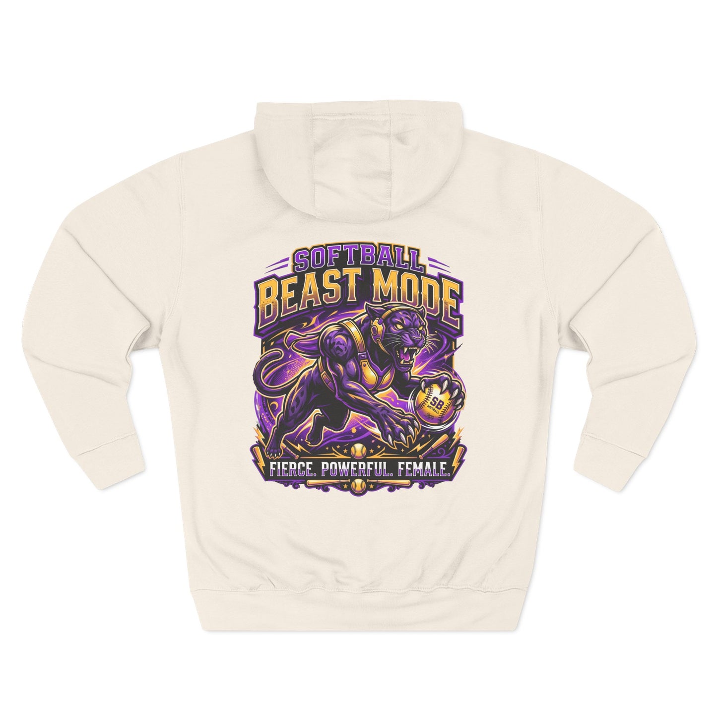 Softball Beast Mode Panther Hoodie
