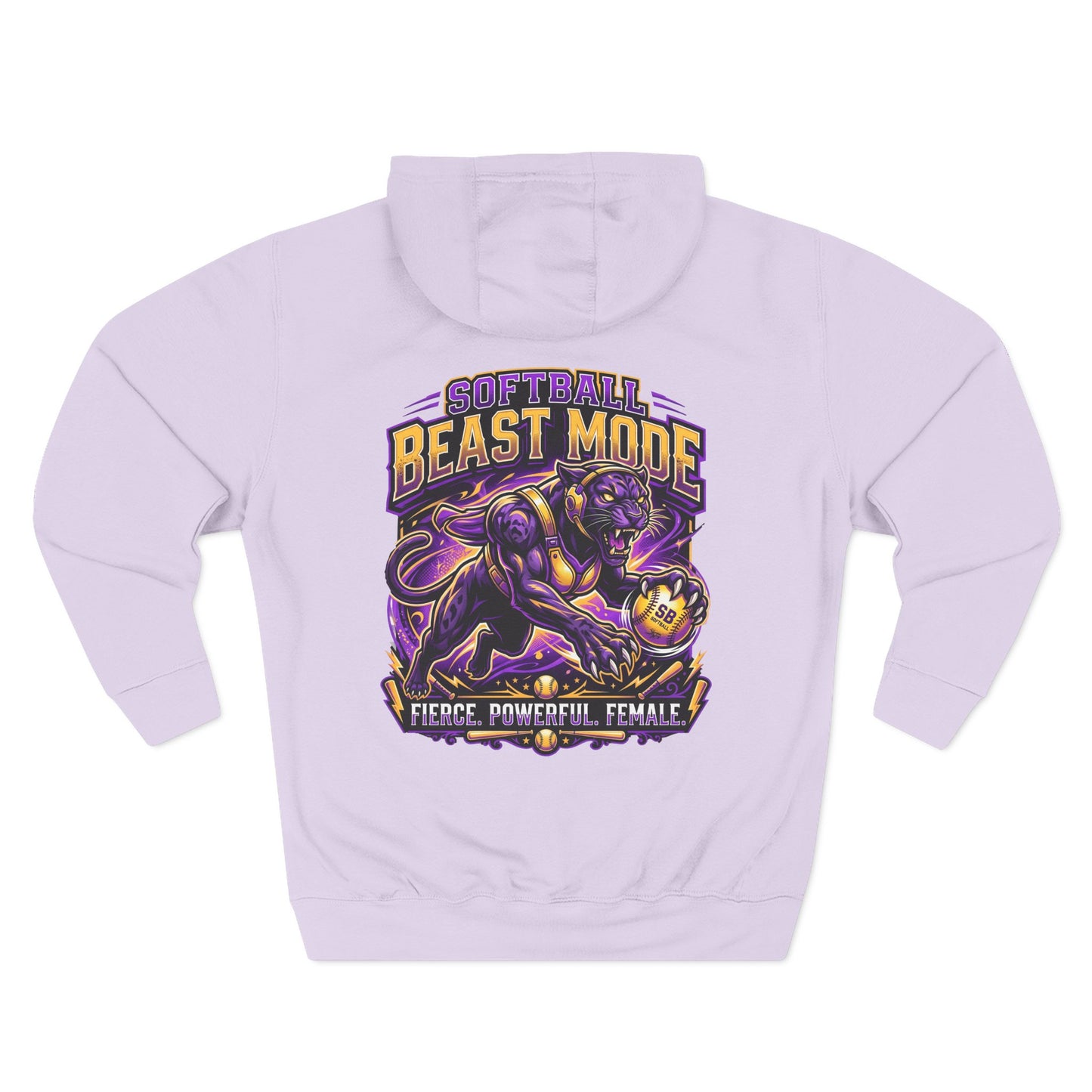Softball Beast Mode Panther Hoodie