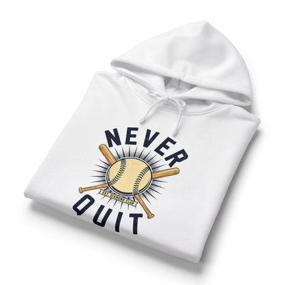 Never Quit Softball Cropped Hoodie | Softball Mindset