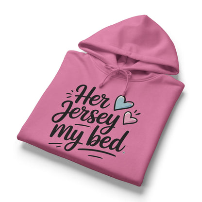 Her Jersey My Bed Mid-Length Hoodie