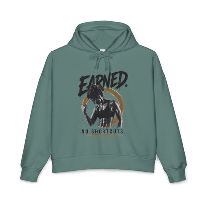 Earned No Shortcuts Mid-Length Hoodie
