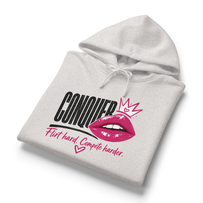 Conquer Flirt Hard Mid-Length Hoodie