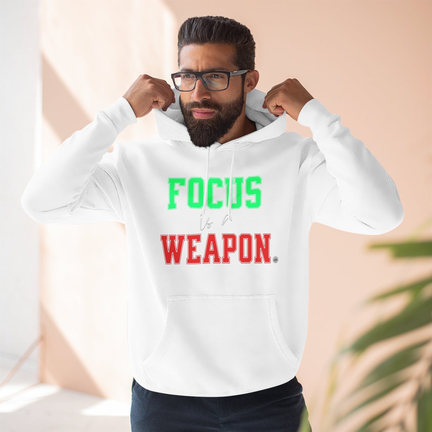 Focus Is a Weapon 80/20 Cotton-Blend Hoodie