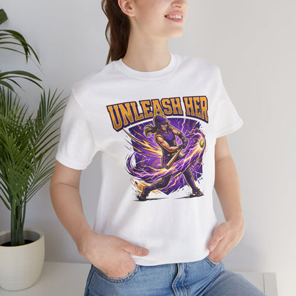 Unleash Her Softball Hitter Graphic Tee