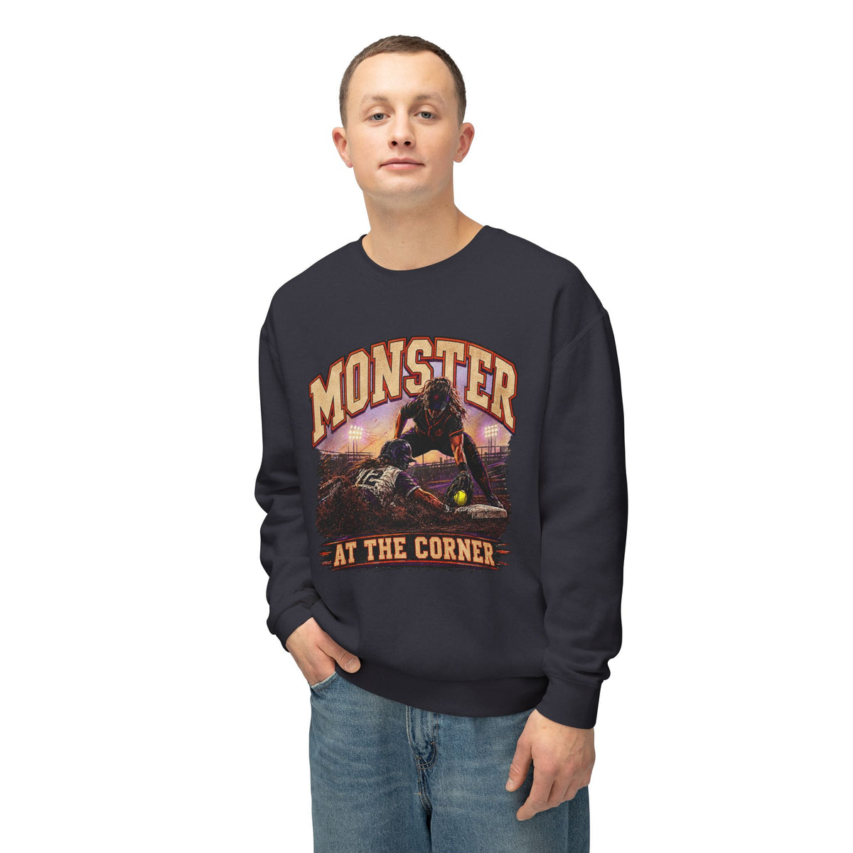 Monster at the Corner Lightweight Crewneck
