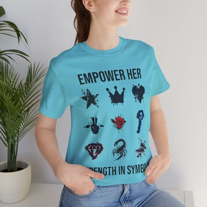 Empower her symbols tee