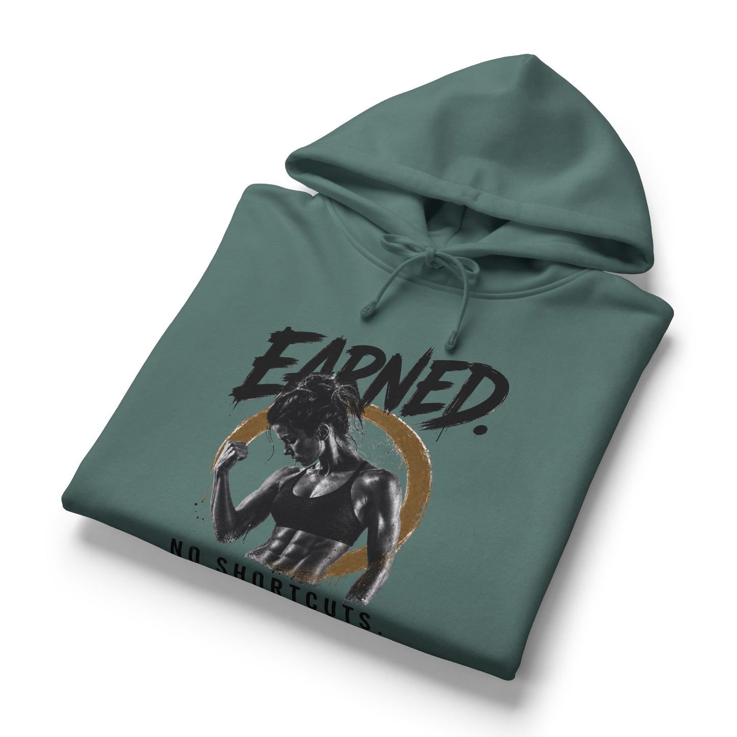 Earned No Shortcuts Mid-Length Hoodie