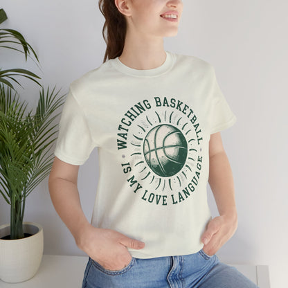 Watching Basketball Is My Love Language Shirt | Vintage Basketball Tee
