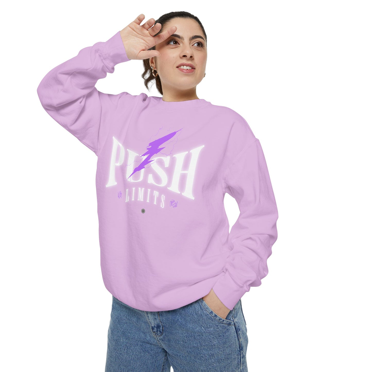 Push Limits Motivational Heavyweight Sweatshirt