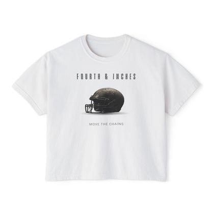 Fourth & Inches Football Boxy Tee