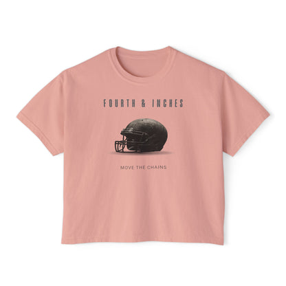 Fourth & Inches Football Boxy Tee