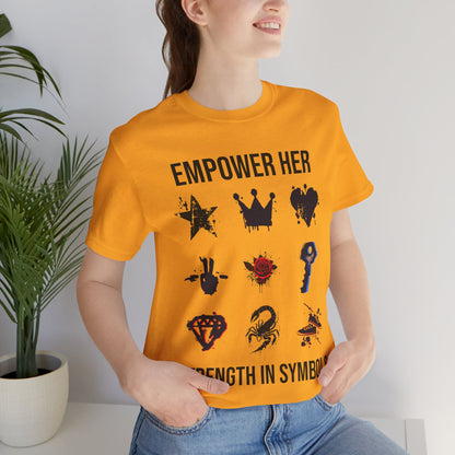 Empower her symbols tee