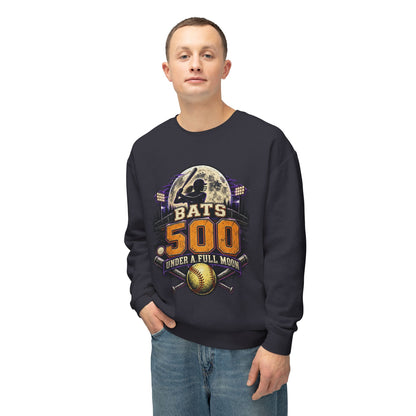 Bats .500 Under a Full Moon Lightweight Crewneck