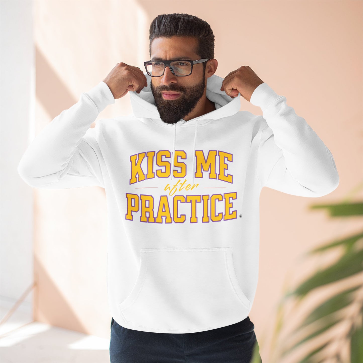 Kiss Me After Practice Premium Pullover Hoodie