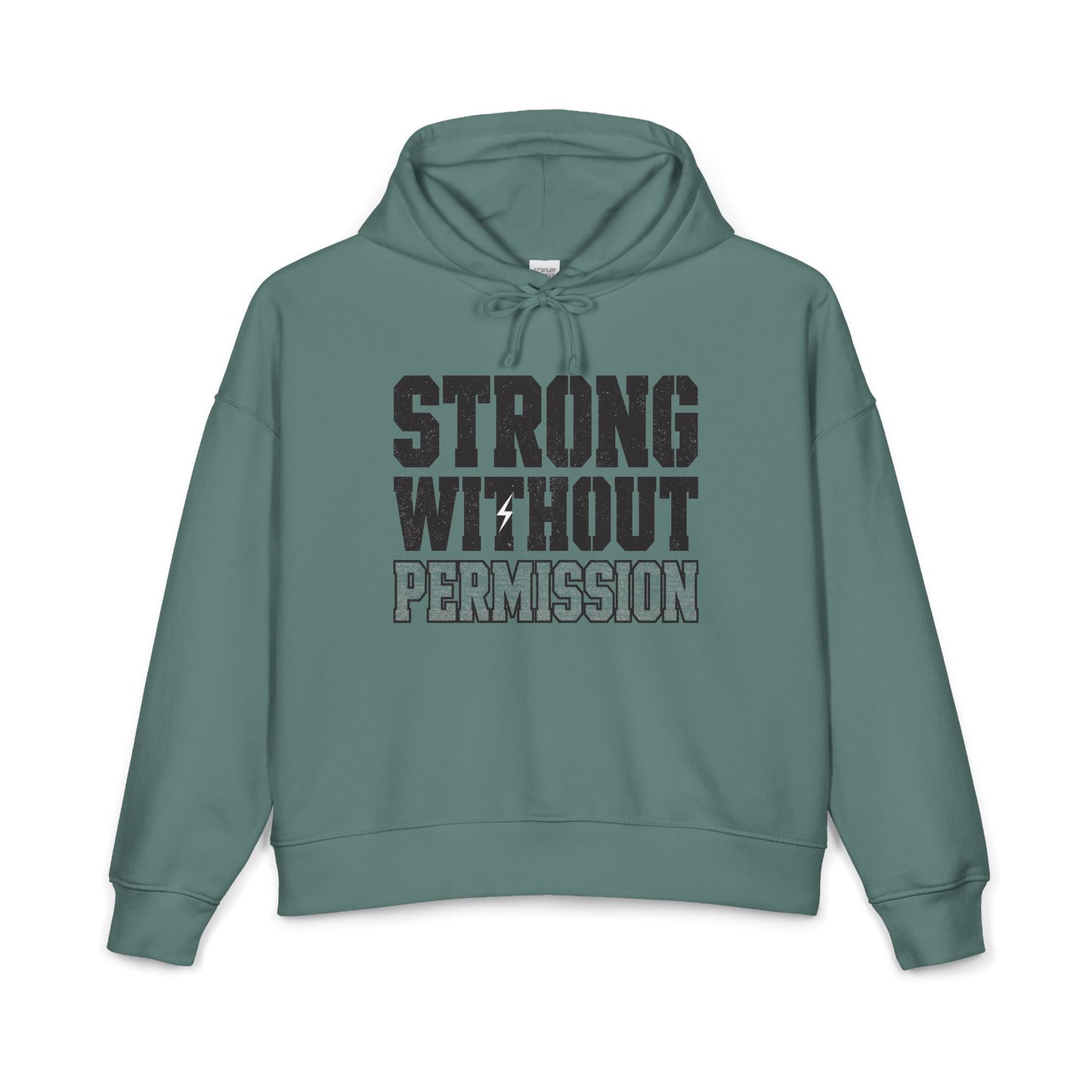 Strong Without Permission Women's Mid-Length Hoodie