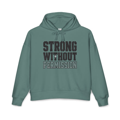 Strong Without Permission Women's Mid-Length Hoodie