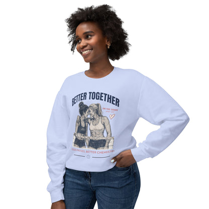 Better Together Volleyball Sweatshirt | Good Passes, Better Chemistry