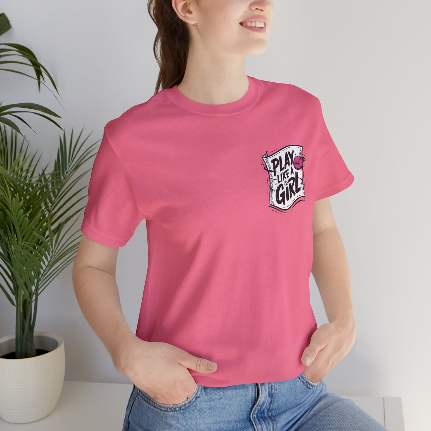 Play like a Girl Pocket Graphic Tee