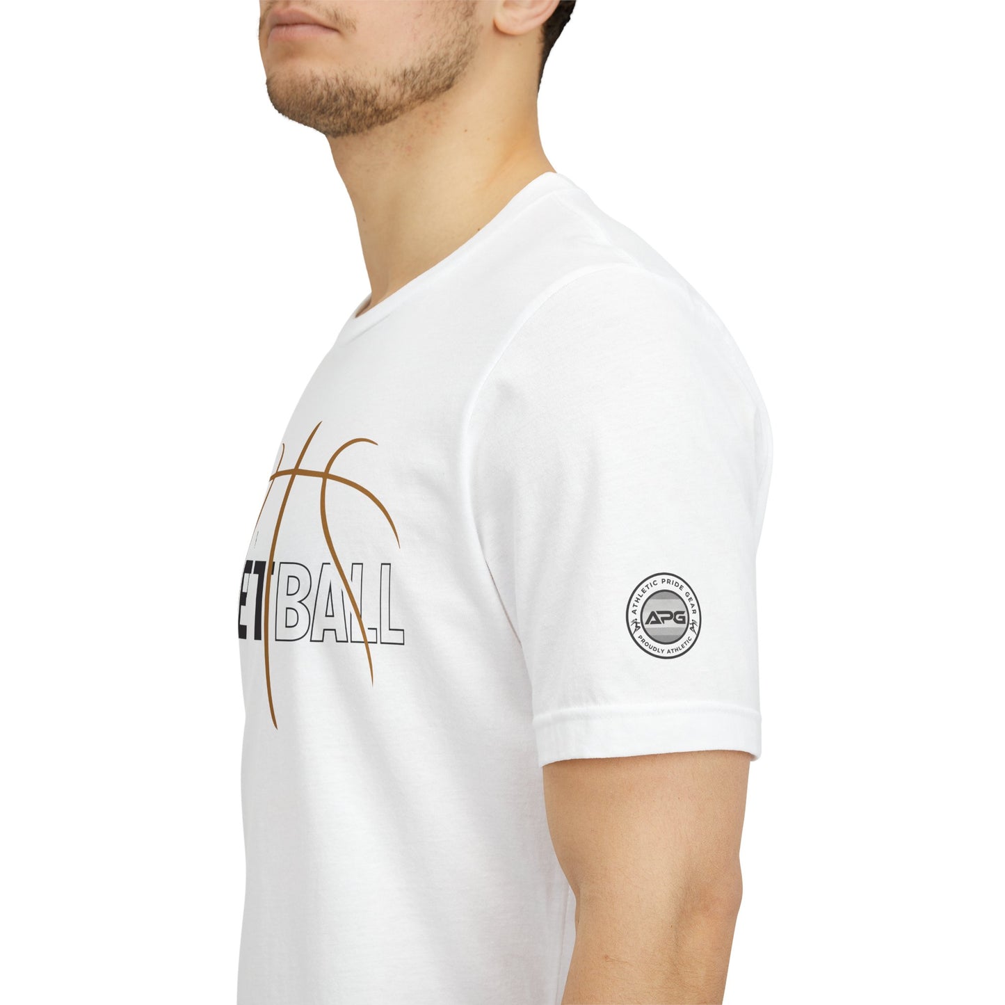 Basketball Pride Tee with Sleeve Logo