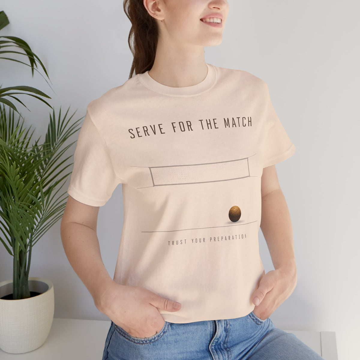 Serve for the Match | Trust Your Preparation Volleyball Tee