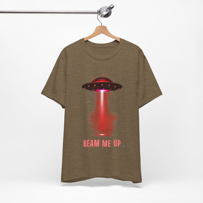 Beam Me UP Spaceship Tee - Unisex Jersey Short Sleeve