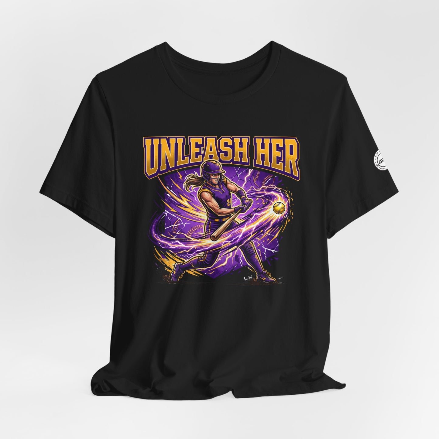Unleash Her Softball Hitter Graphic Tee
