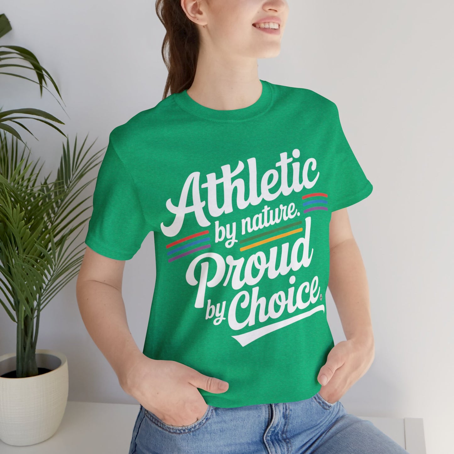Athletic Unisex Tee - Proud by Choice Sports Shirt