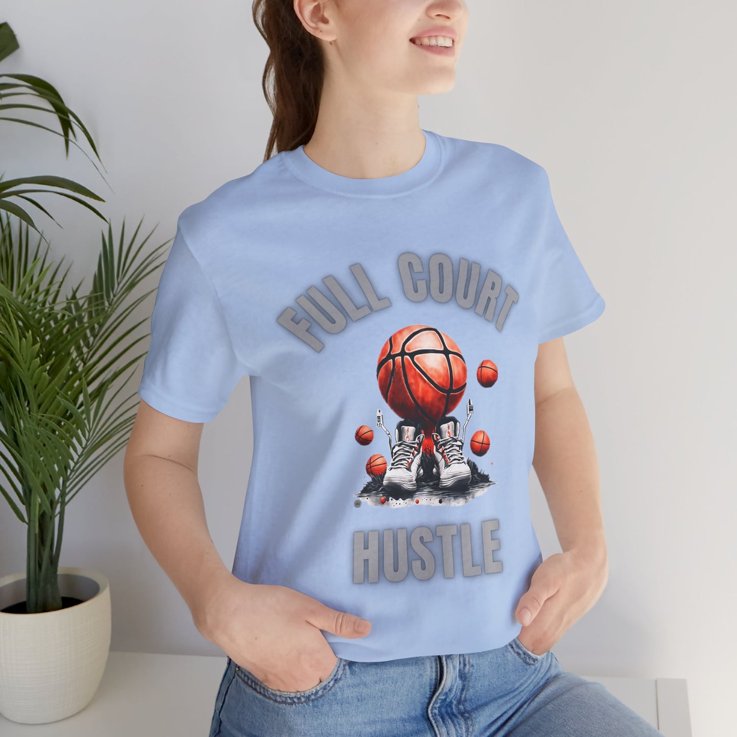 Basketball Tee - Full Court Hustle Design