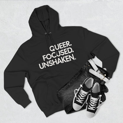 Queer. Focused. Unshaken. 80/20 Cotton-Blend Hoodie