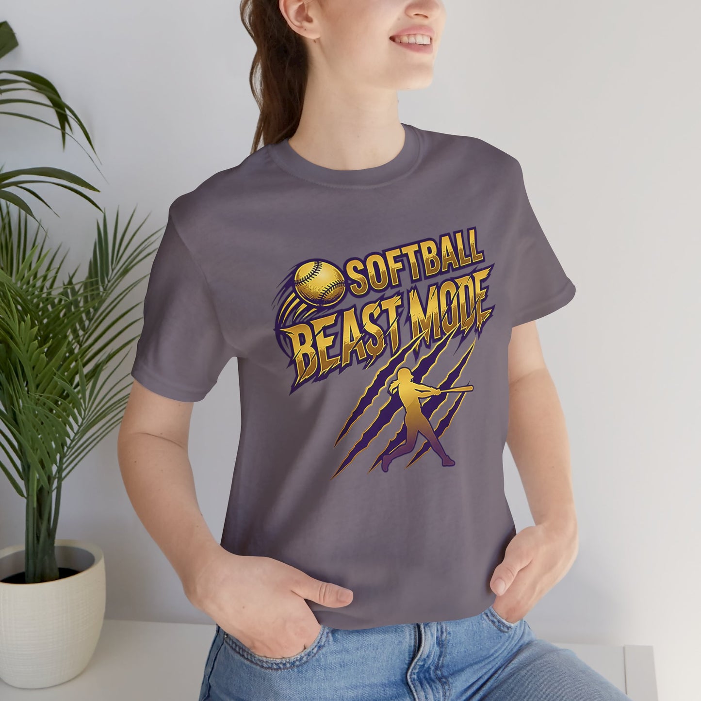 Softball Beast Mode Graphic Tee