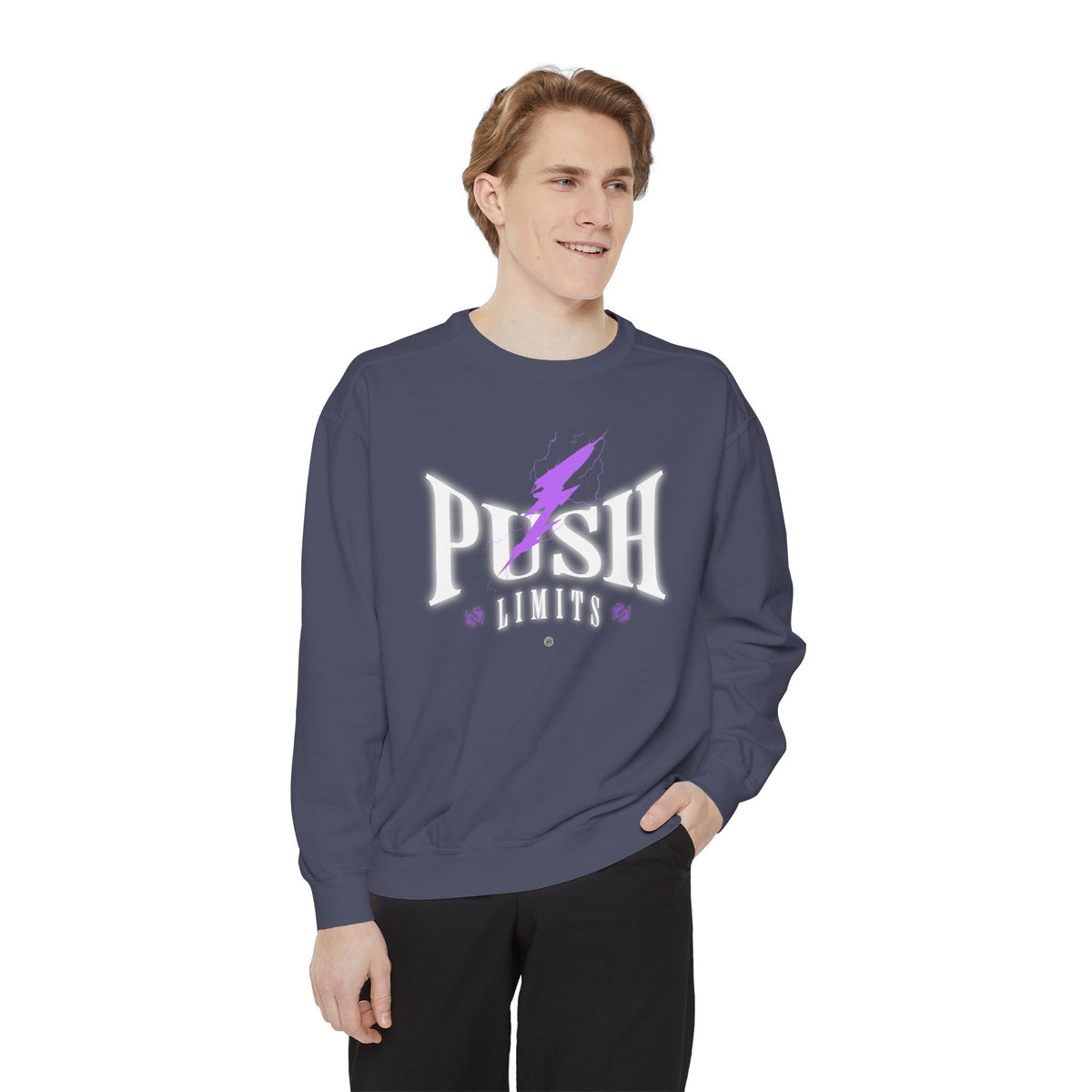 Push Limits Motivational Heavyweight Sweatshirt