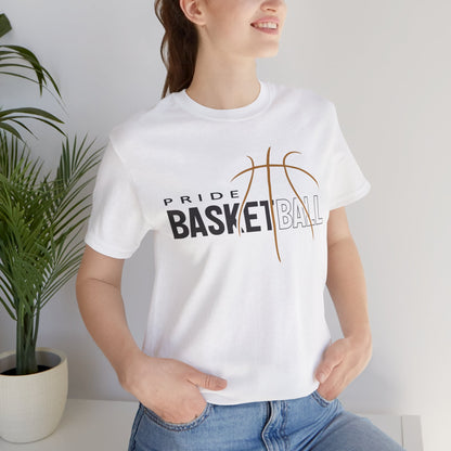 Basketball Pride Tee with Sleeve Logo