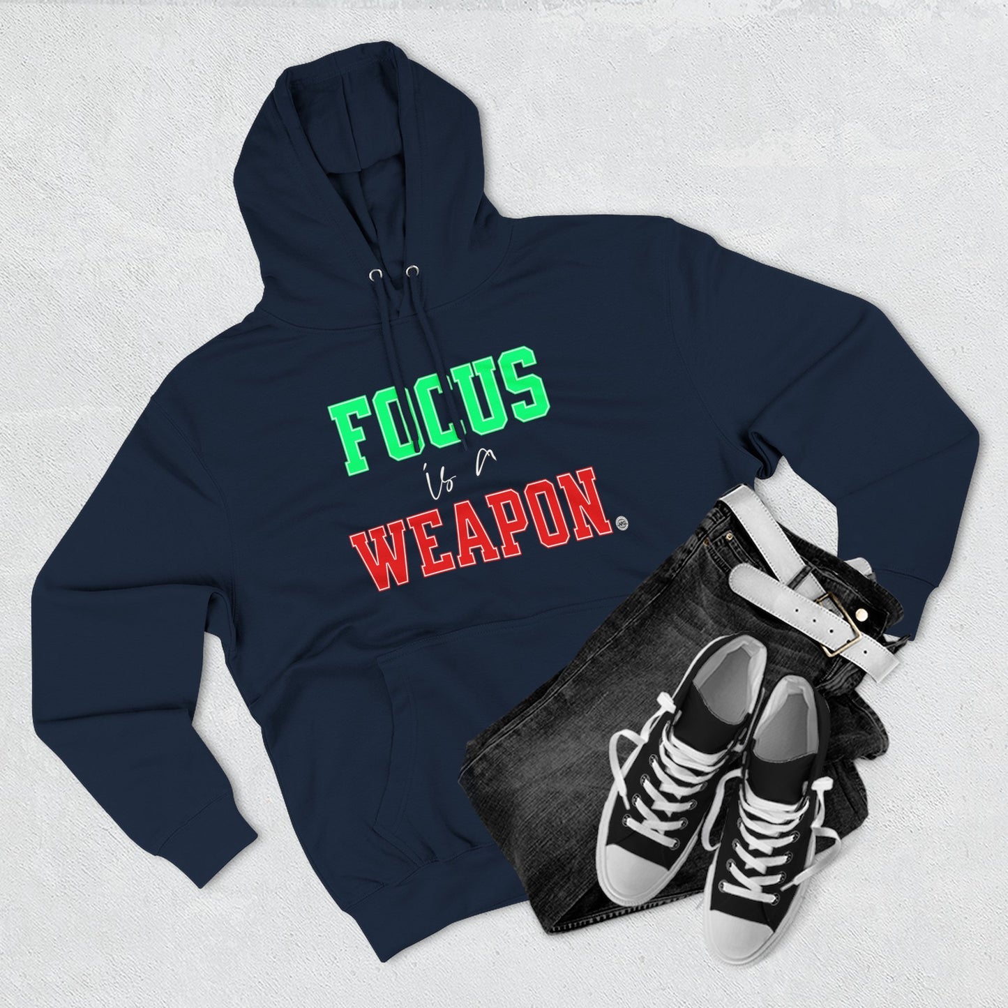 Focus Is a Weapon 80/20 Cotton-Blend Hoodie