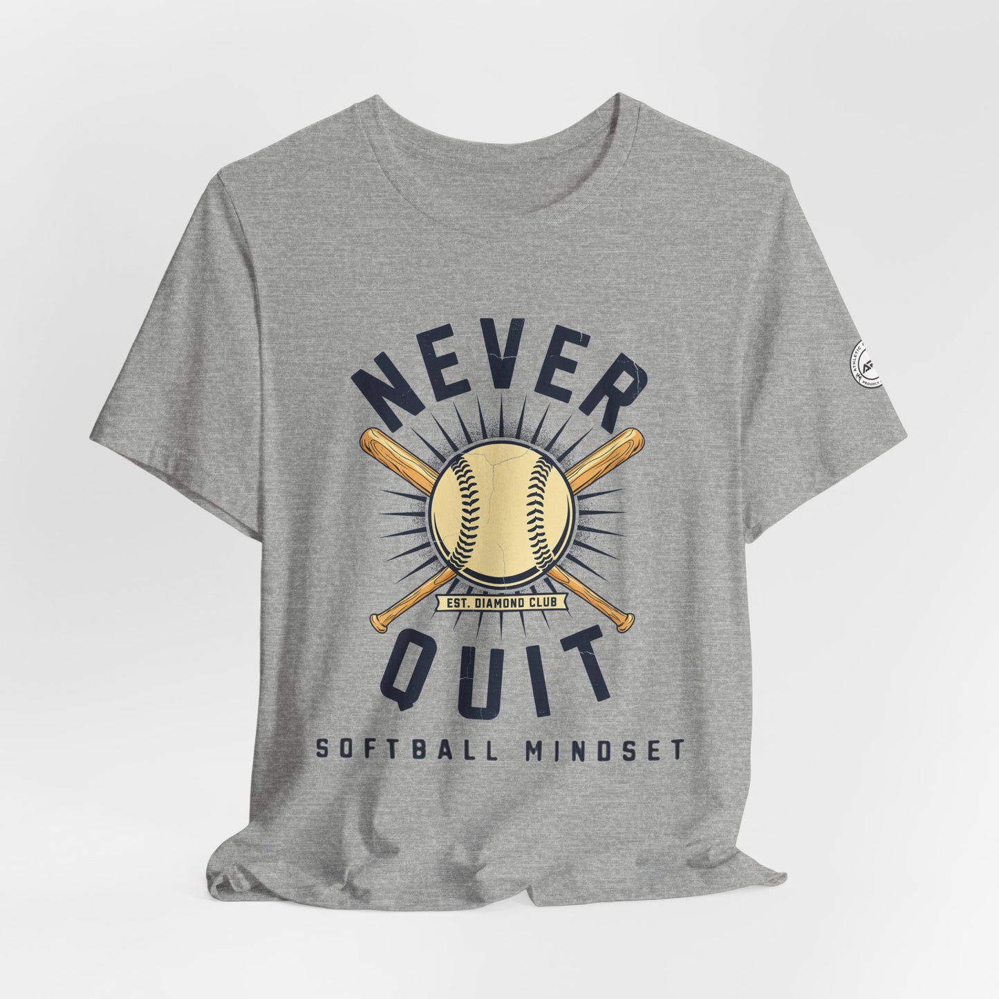 Never Quit Softball Mindset Graphic Tee