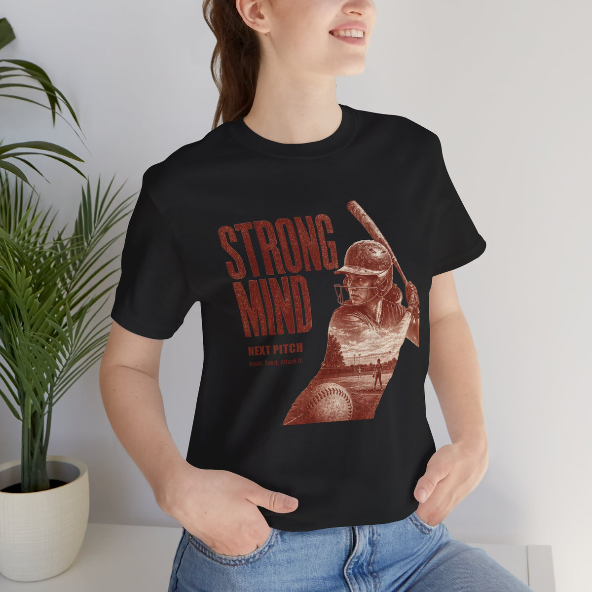 STRONG MIND Softball Tee – Next Pitch | Unisex Shirt