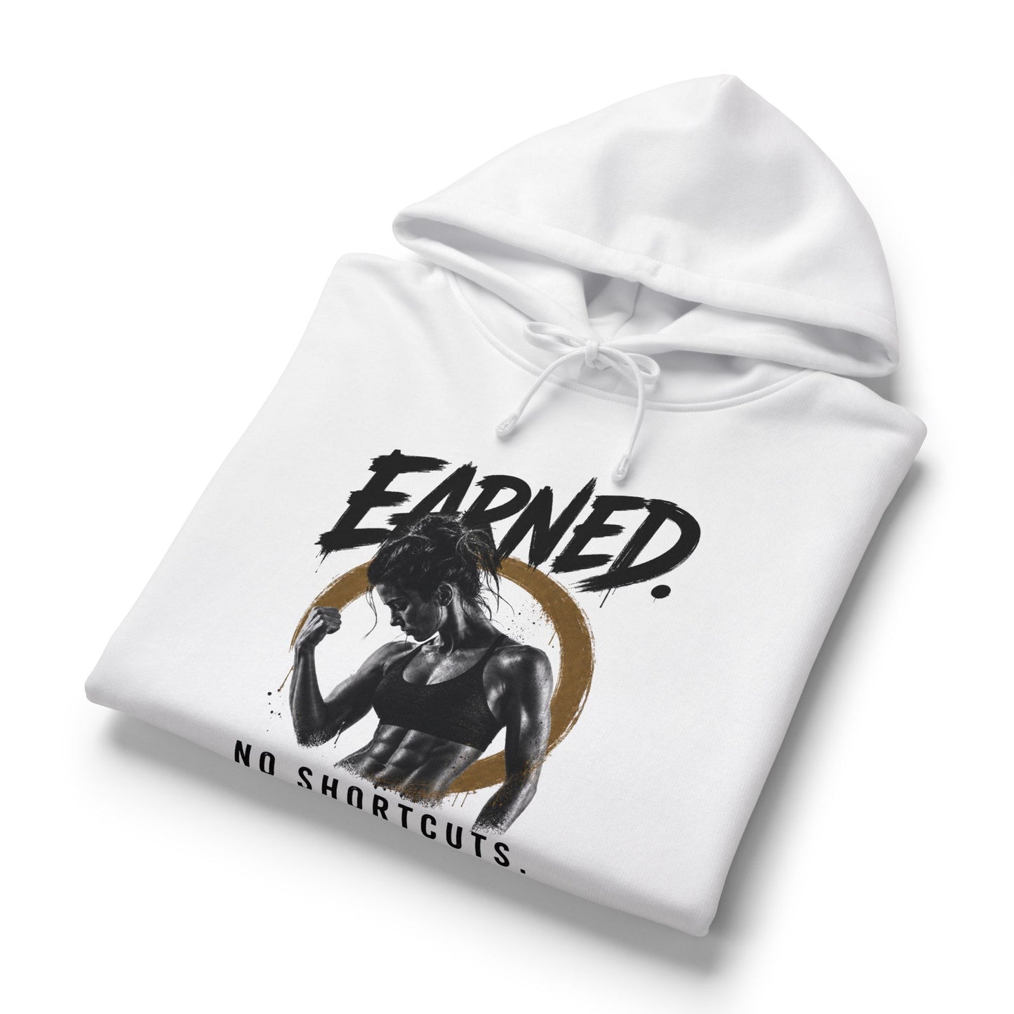 Earned No Shortcuts Mid-Length Hoodie