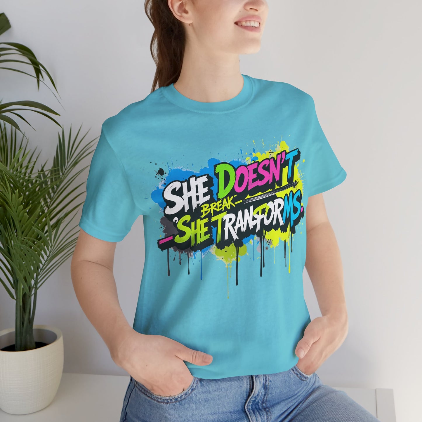 Transforms Unisex T-Shirt - She Doesn't Break Design